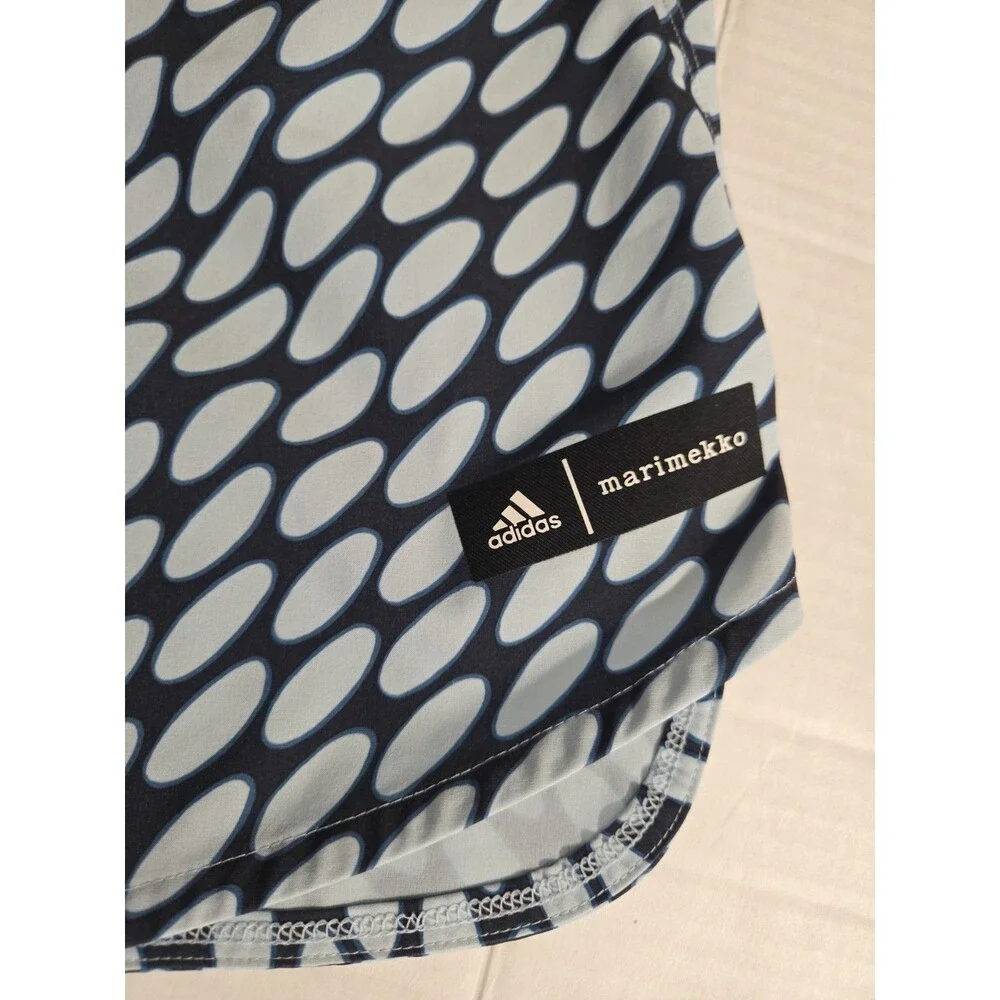 Adidas x Marimekko AeroReady Navy Blue Print Shorts Mens Size Large